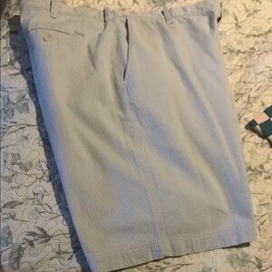 Izod Gray Flat Front Shorts Casual Style